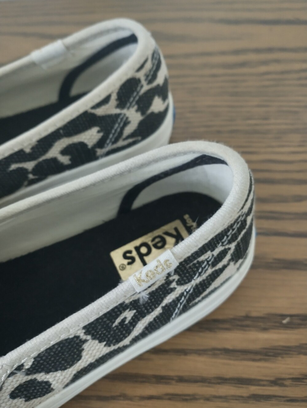 Keds Slip-On Leopard Print Coastal Prep Sneakers Size 5 - Picture 5 of 9